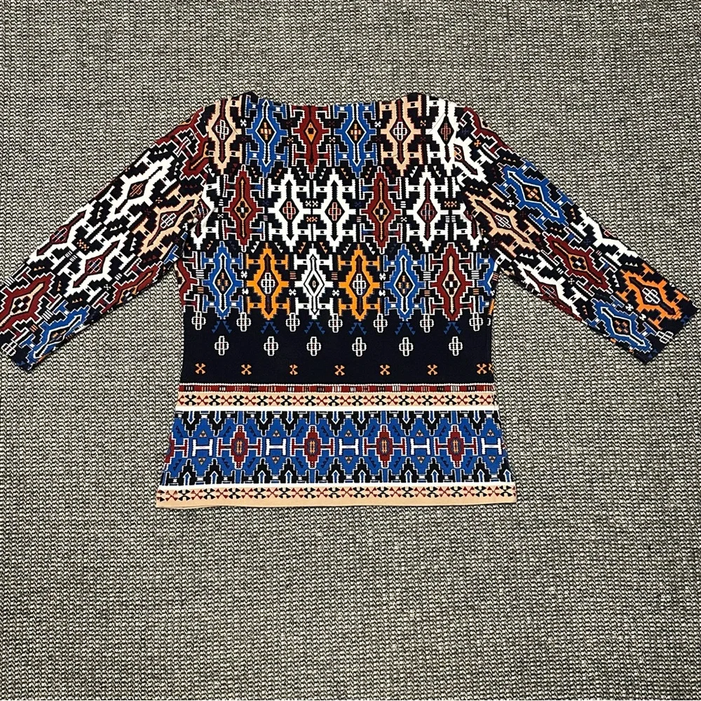 Ruby Rd. Multicolor Patterned Women's Top - Picture 5 of 8